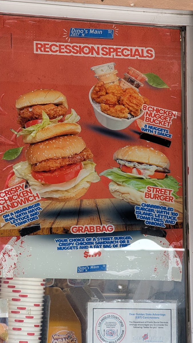 Dino's Main St. Menu - Image 4